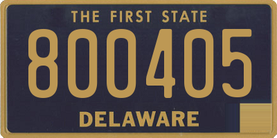 DE license plate 800405