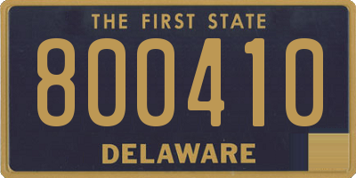 DE license plate 800410