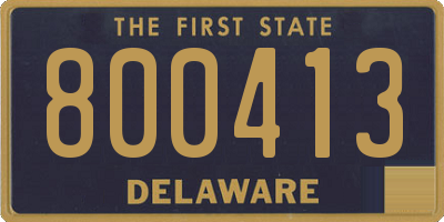 DE license plate 800413