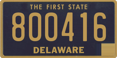 DE license plate 800416