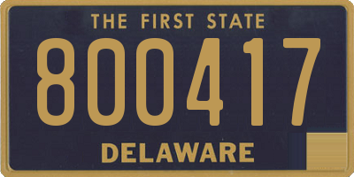 DE license plate 800417