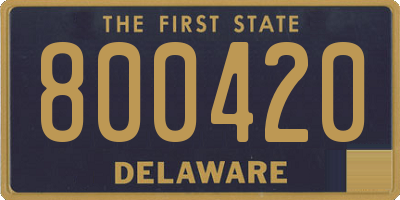 DE license plate 800420