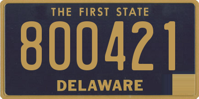 DE license plate 800421