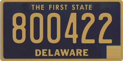 DE license plate 800422