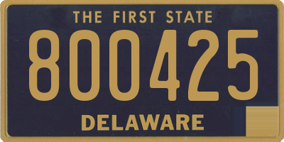 DE license plate 800425
