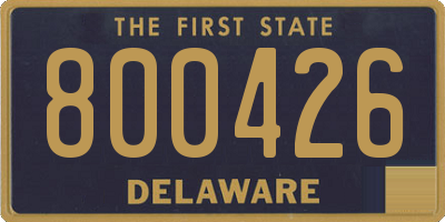 DE license plate 800426