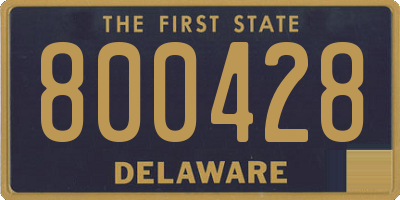 DE license plate 800428