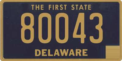 DE license plate 80043