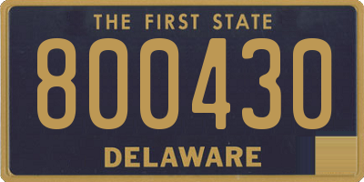 DE license plate 800430