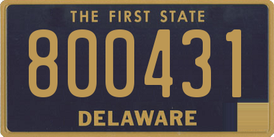 DE license plate 800431