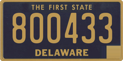 DE license plate 800433