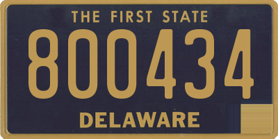DE license plate 800434