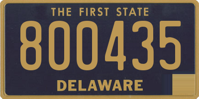 DE license plate 800435