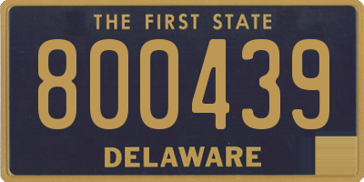 DE license plate 800439