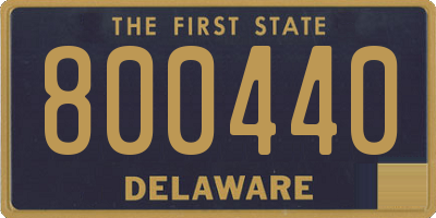 DE license plate 800440