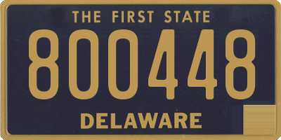 DE license plate 800448