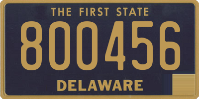 DE license plate 800456