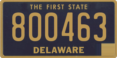 DE license plate 800463