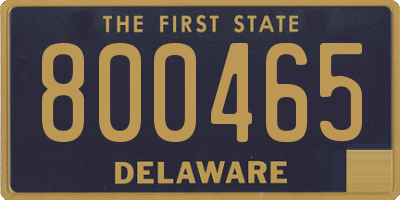 DE license plate 800465