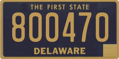 DE license plate 800470