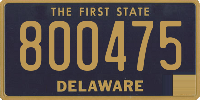 DE license plate 800475