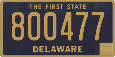 DE license plate 800477