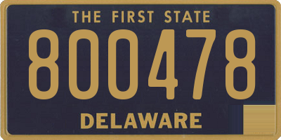 DE license plate 800478