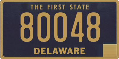 DE license plate 80048