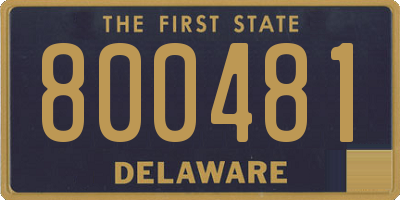 DE license plate 800481