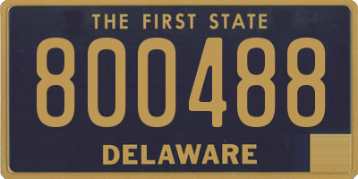 DE license plate 800488