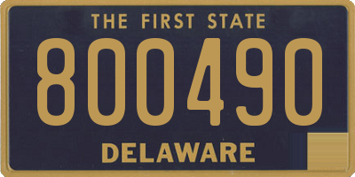 DE license plate 800490