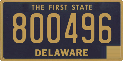 DE license plate 800496