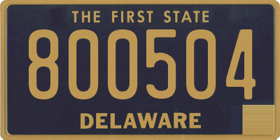 DE license plate 800504