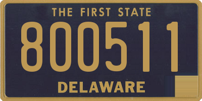 DE license plate 800511