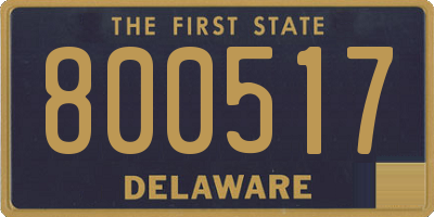 DE license plate 800517