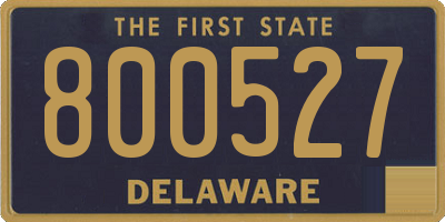 DE license plate 800527