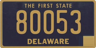 DE license plate 80053