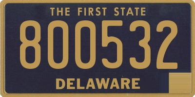 DE license plate 800532