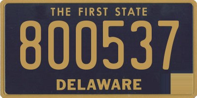 DE license plate 800537
