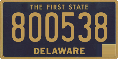 DE license plate 800538