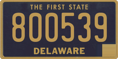 DE license plate 800539