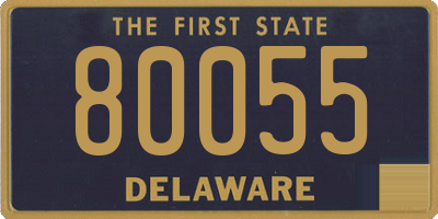 DE license plate 80055