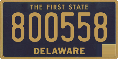 DE license plate 800558