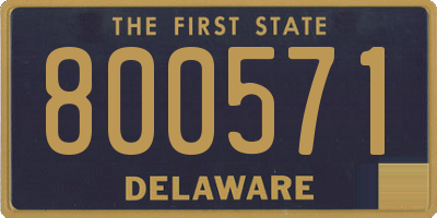 DE license plate 800571