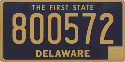 DE license plate 800572