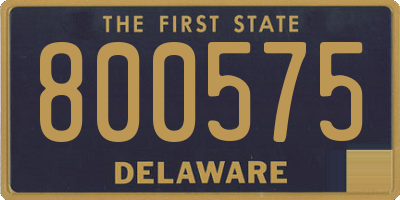 DE license plate 800575