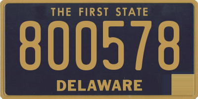 DE license plate 800578