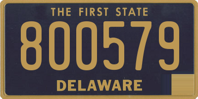 DE license plate 800579