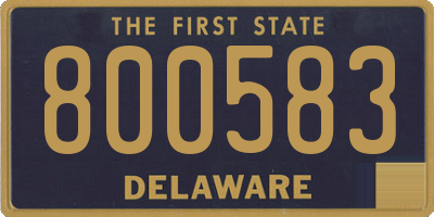 DE license plate 800583