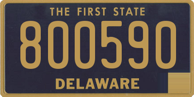 DE license plate 800590